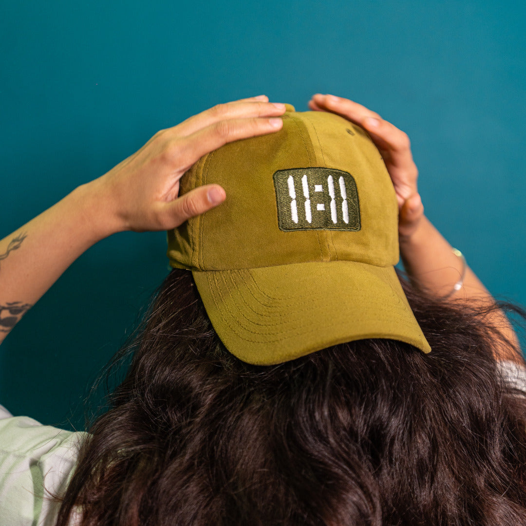 WS X Olive Green Suede Cap